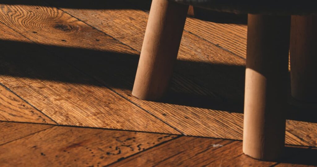 Close up of a wooden floor